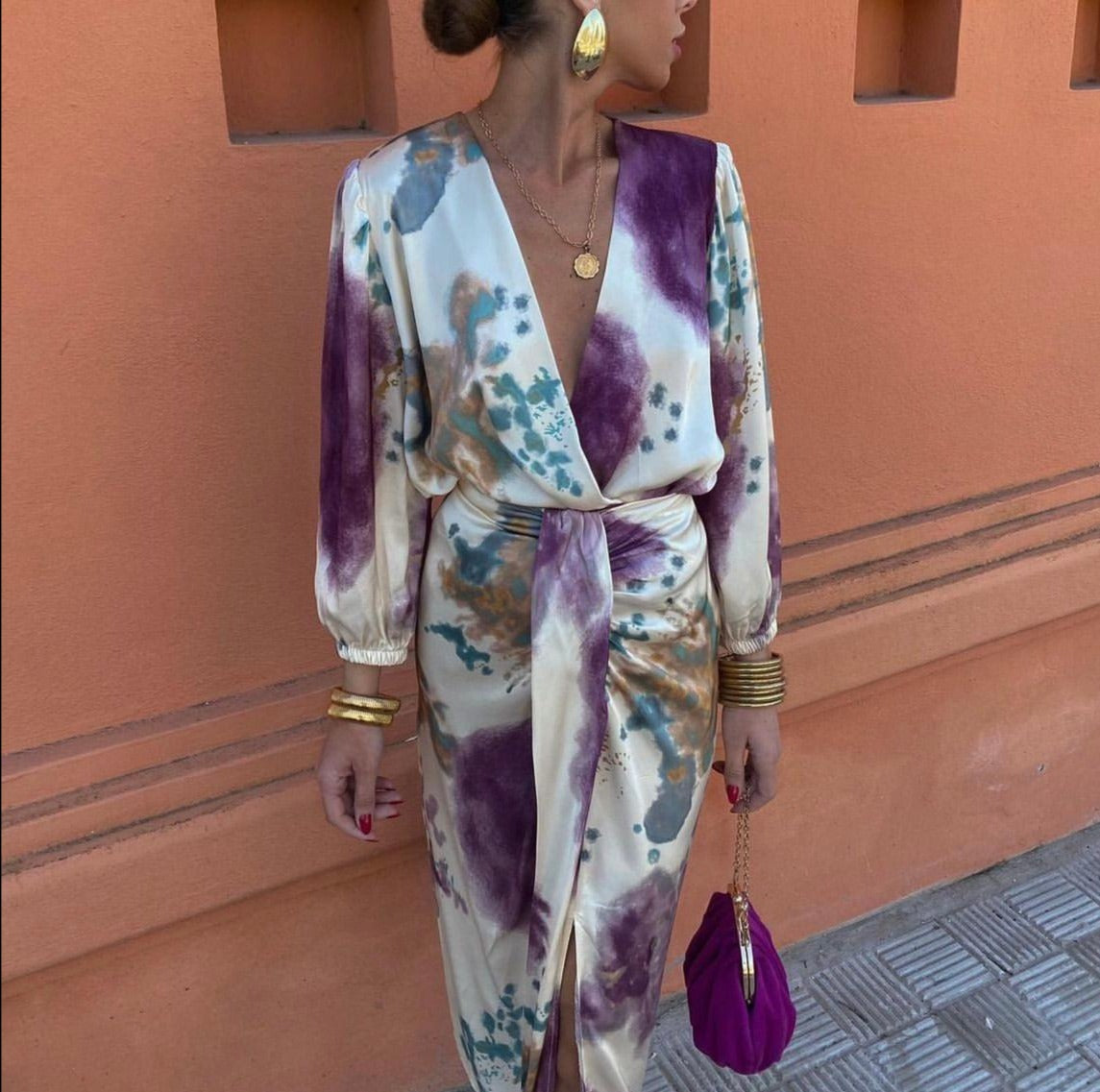 Lea™ - V-Neck Dress