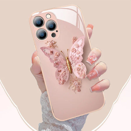 3D Butterfly™ - Glass Phone Case