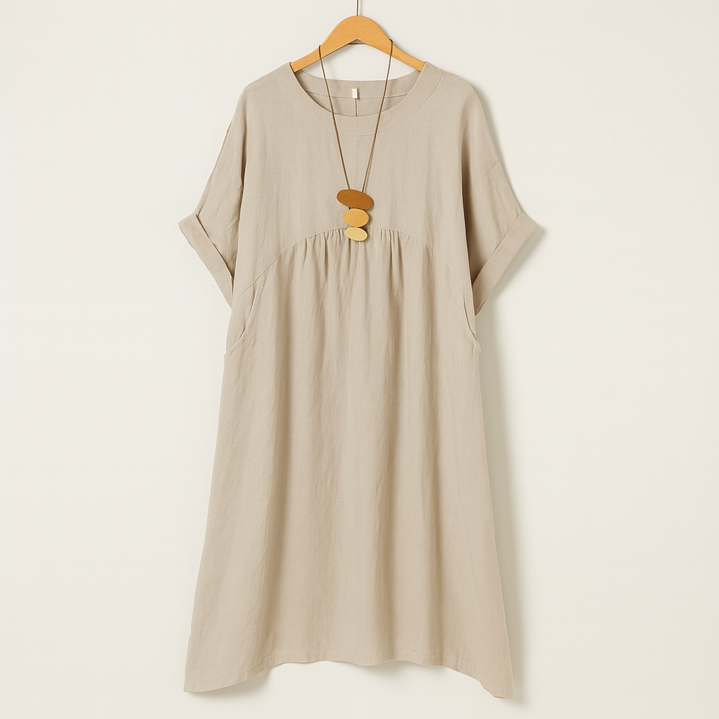 Robe en lin ample avec poches
