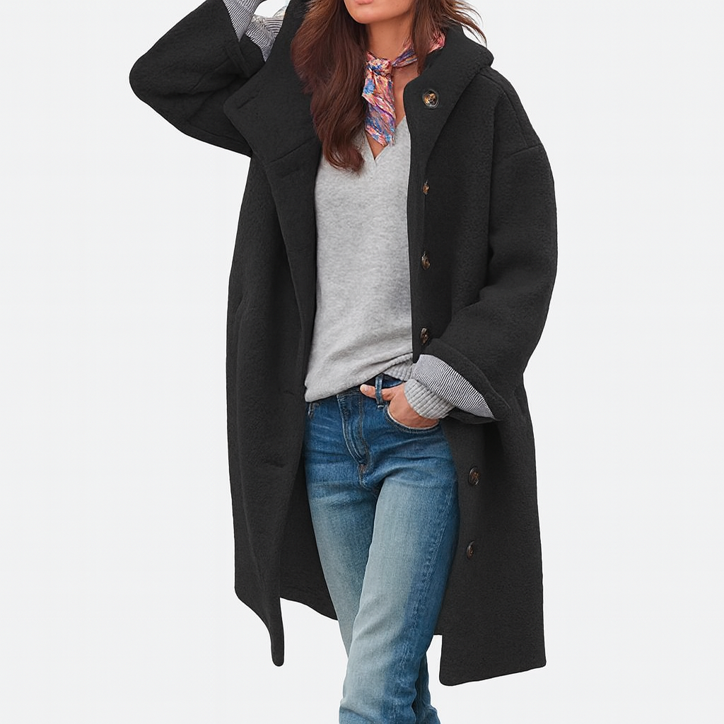 Jessica™ - Long Sleeve Hooded Cardigan Top