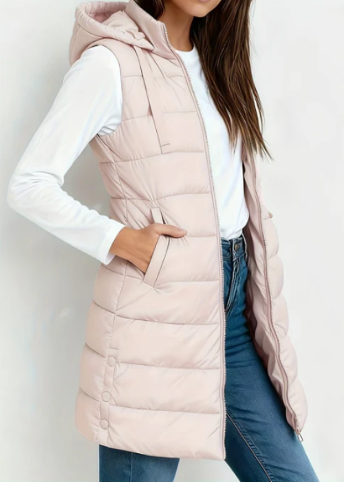 LIVIA | GILET MATELASSÉ LONG PREMIUM