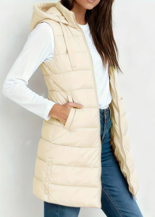 LIVIA | GILET MATELASSÉ LONG PREMIUM