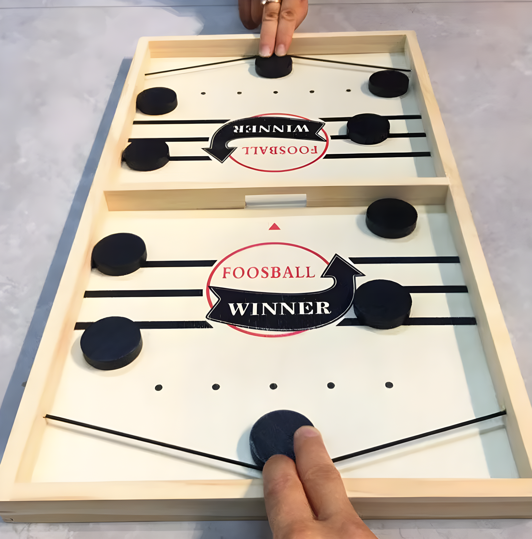 FoosBallPuck™ - Miniature Wooden Football