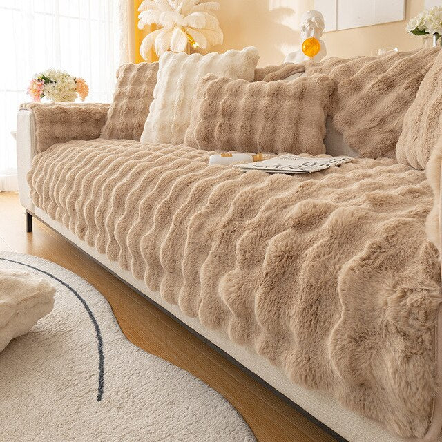 ComfySofa™ | Ultra-soft fleece sofa cover
