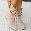 Diana™ - Low Heel Zip Ankle Boots